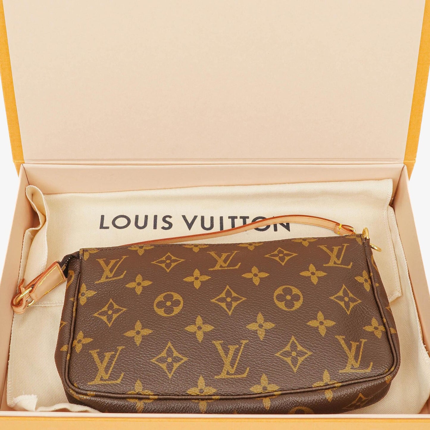 Louis Vuitton Pochette Accessoires Monogram Canvas Clutch Bag