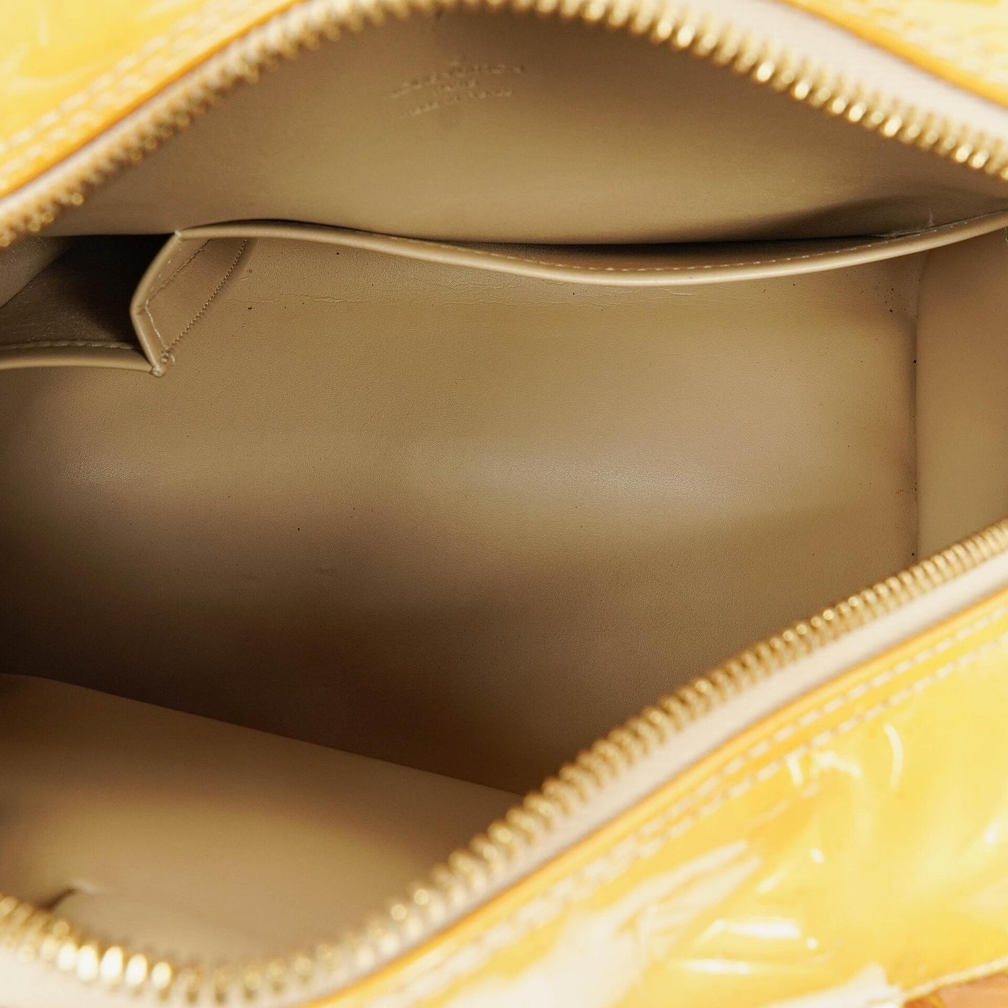 Louis Vuitton Tompkins Yellow Patent Leather Bag