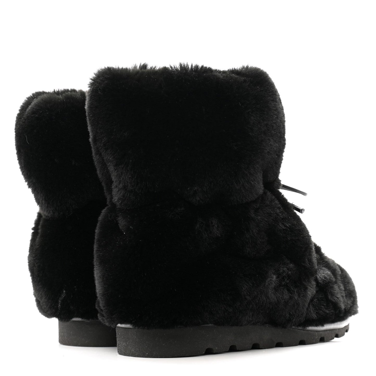 LOUIS VUITTON MONOGRAM MINK SLIPPERS