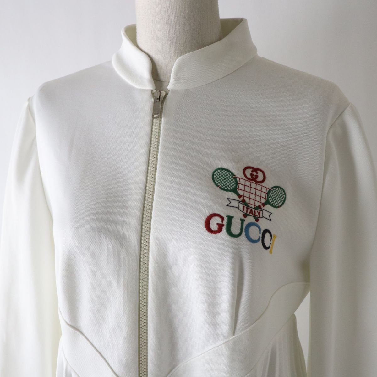 GUCCI one piece Main: 55% polyester, Main: 45% cotton, Part: 100% polyester white Women M