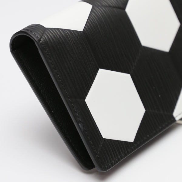 LOUIS VUITTON Long Wallet Purse M63294 Epi Leather Noir Portefeuille Blaza Epi Russia 2018 FIFA World Cup unisex(Unisex)