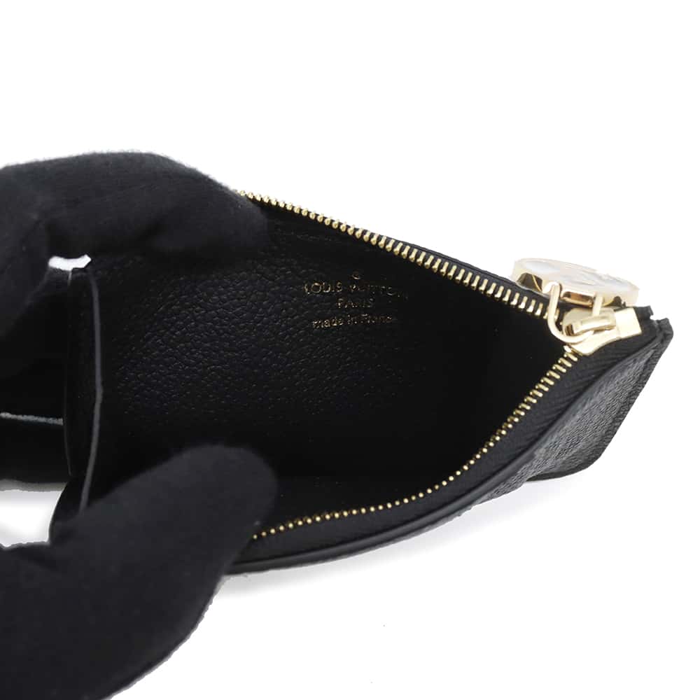 LOUIS VUITTON Card Case Porto Cult Romy NoirM81883 Monogram Empreinte Leather
