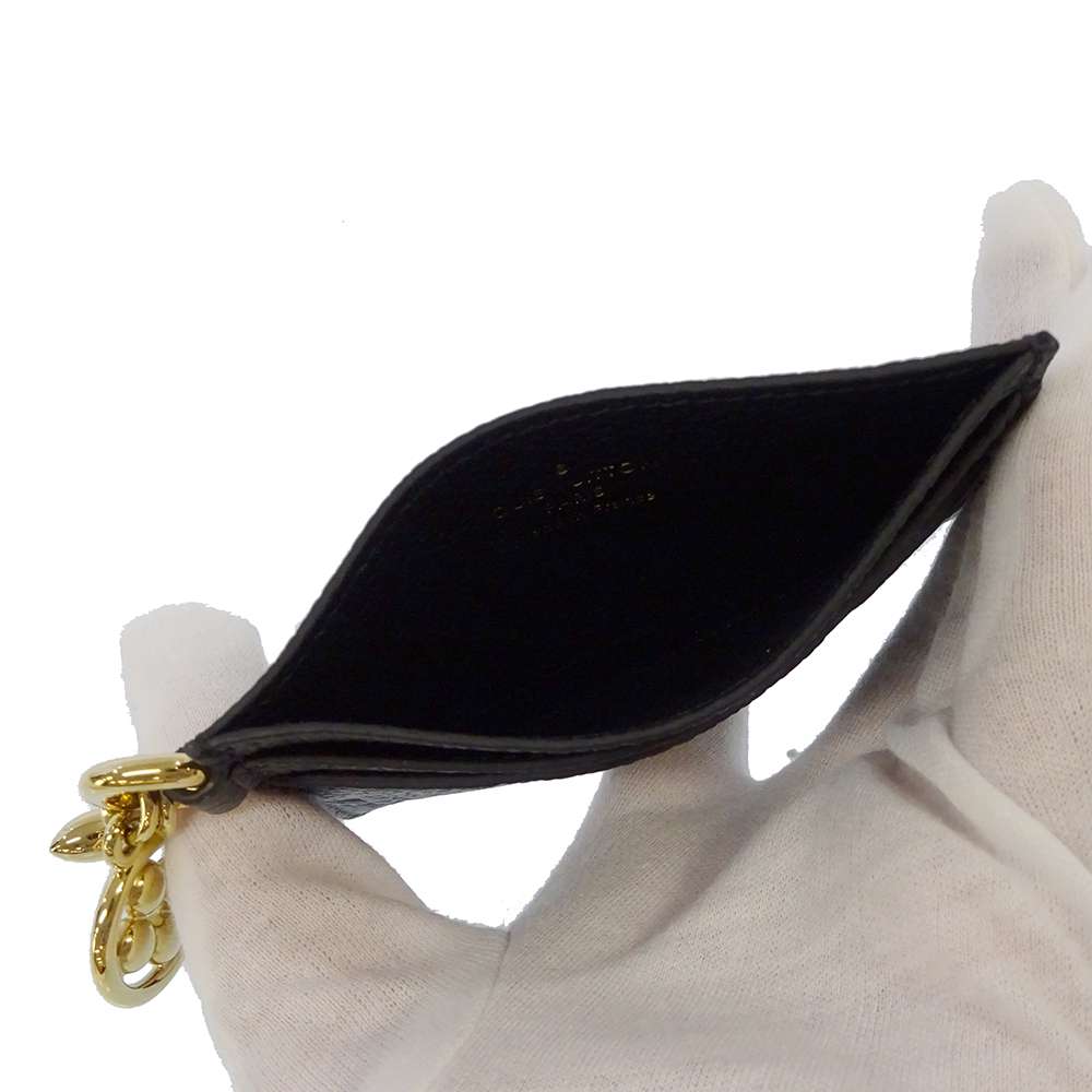 LOUIS VUITTON Porto Cult・LV Bag Charm NoirM82132 Monogram Empreinte Leather