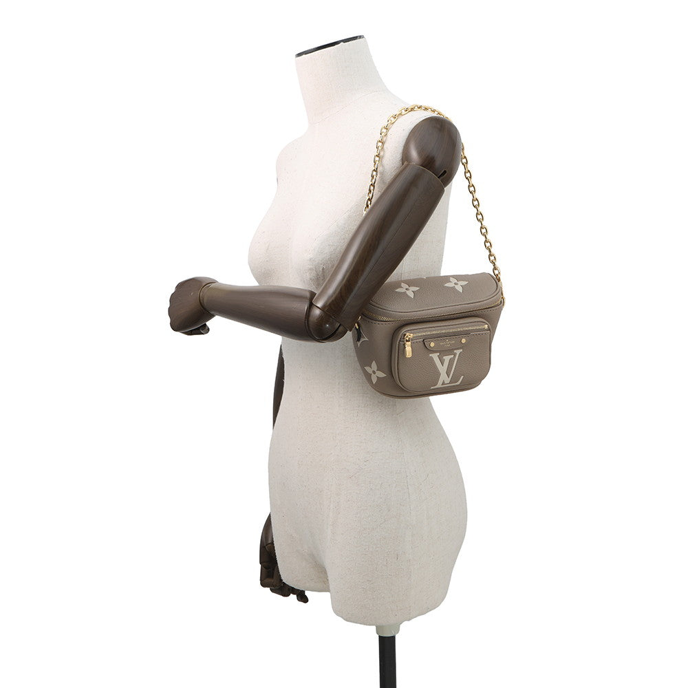 LOUIS VUITTON Mini Bumbag Tourterelle/ClaimM83219 Monogram Empreinte Leather