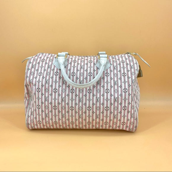 Louis Vuitton mini lin speedy 30 handbag
