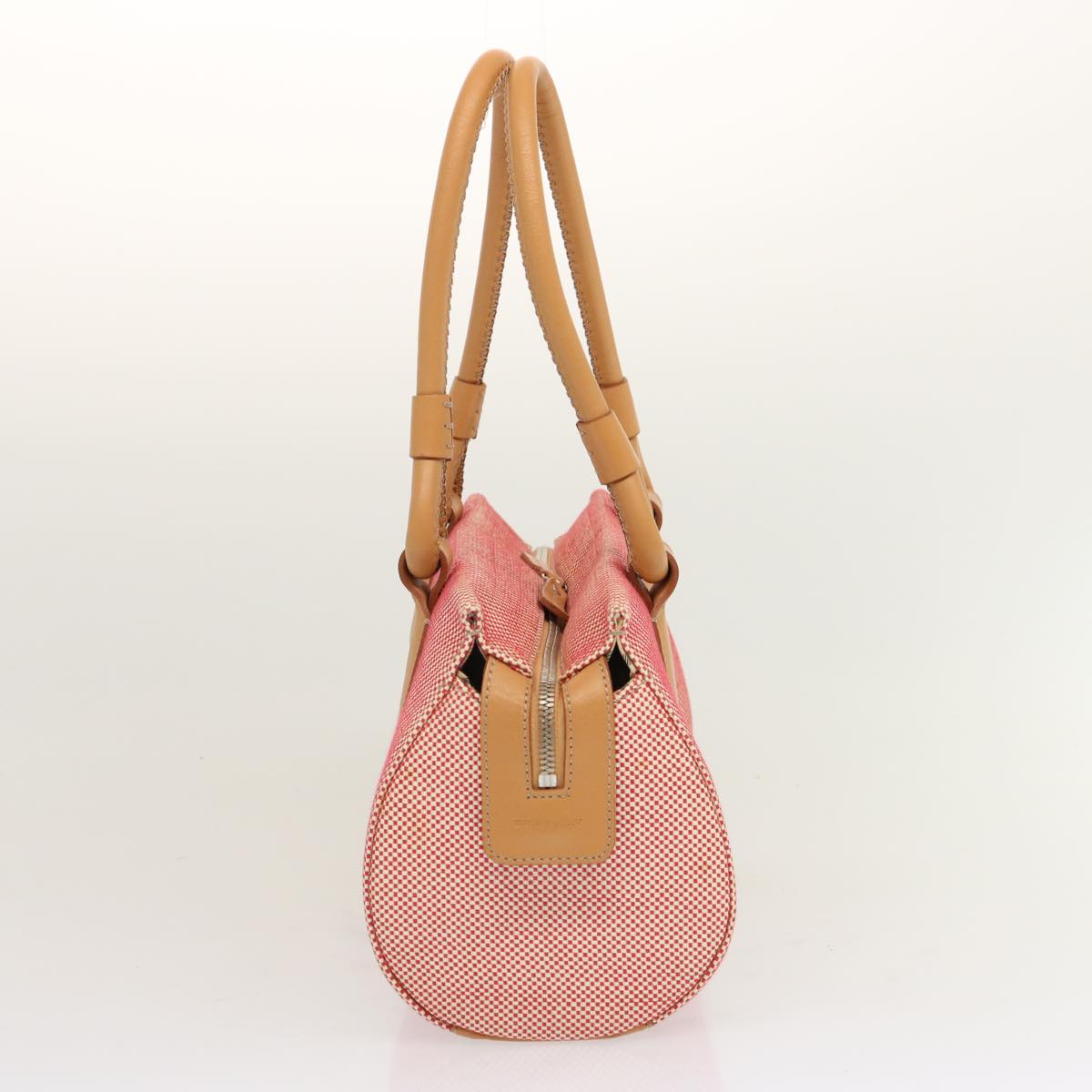 Luxury Burberry Tote Bag Canvas Red Auth mr023