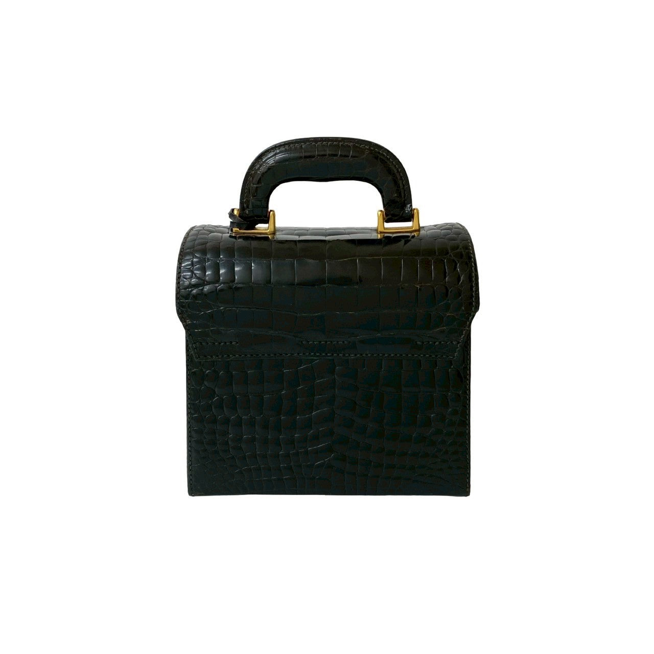 Gucci Lady Lock Crocodile Leather Handbag