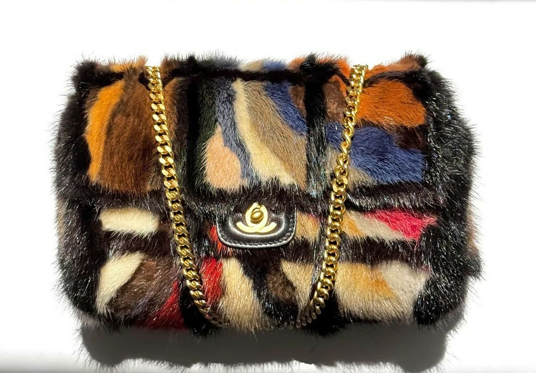 Chanel 2001 Mink Fur Medium Flap Bag