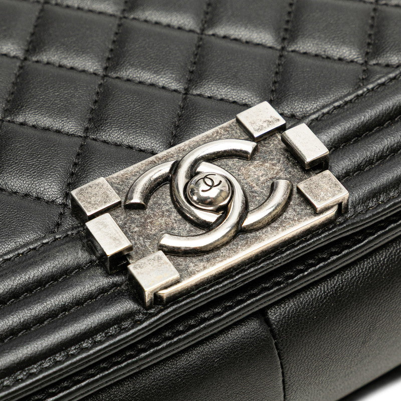 Chanel Boy Chanel Matelasse Lambskin Shoulder Bag