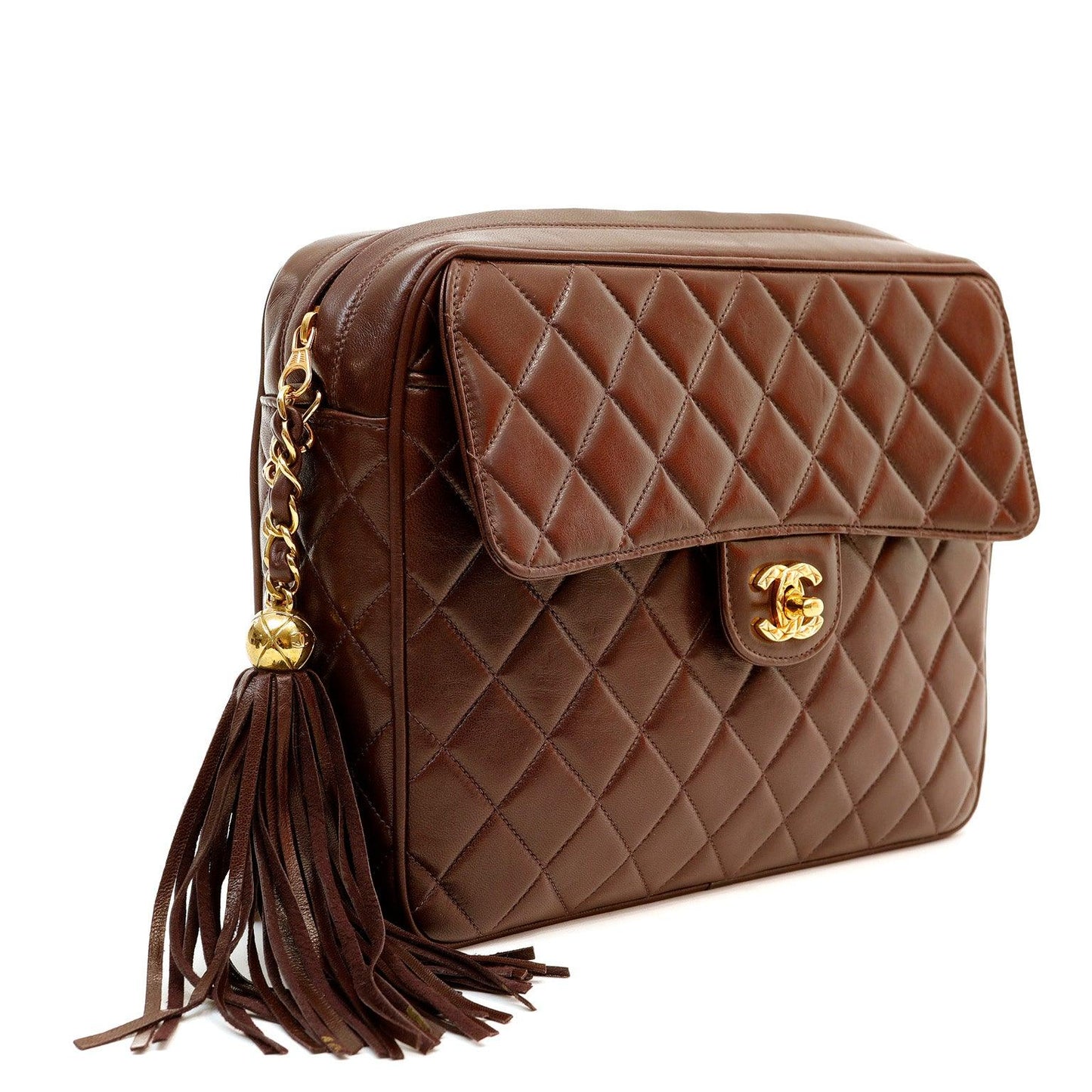 Chanel Chocolate Camera Bag w/ Gold Hardware
