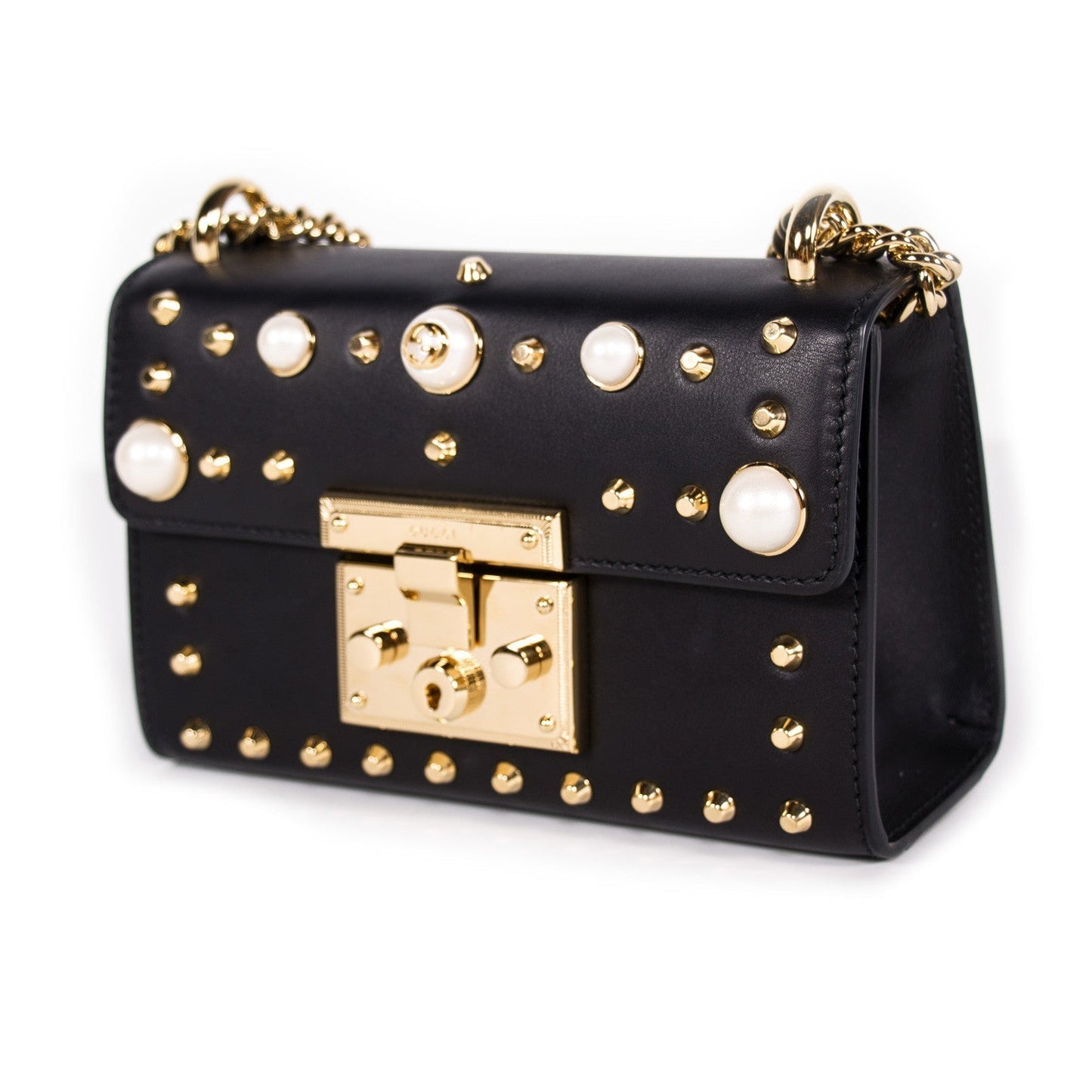 Gucci Padlock Leather Chain Shoulder Bag Style 4