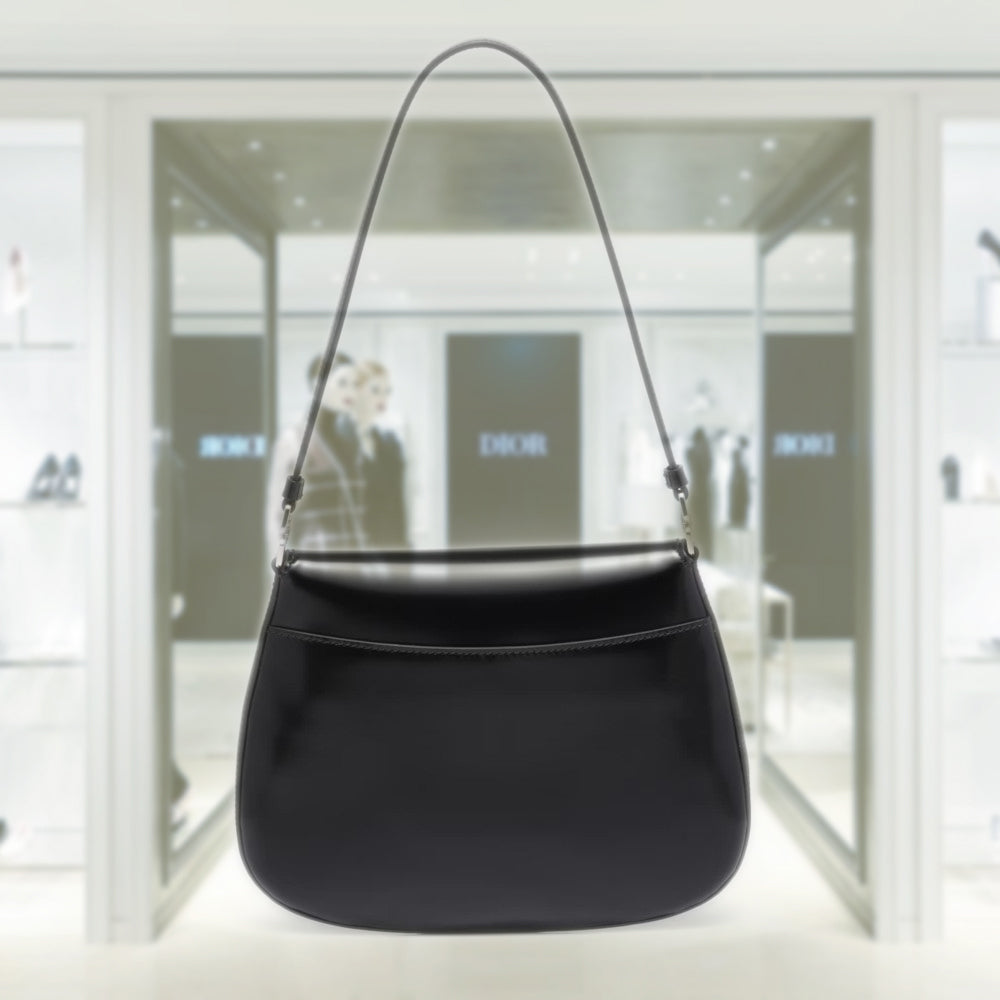 Prada Cleo brushed leather shoulder bag with flap