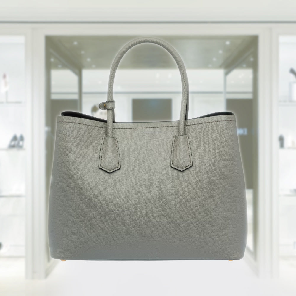 Medium Saffiano Leather Double Prada Bag