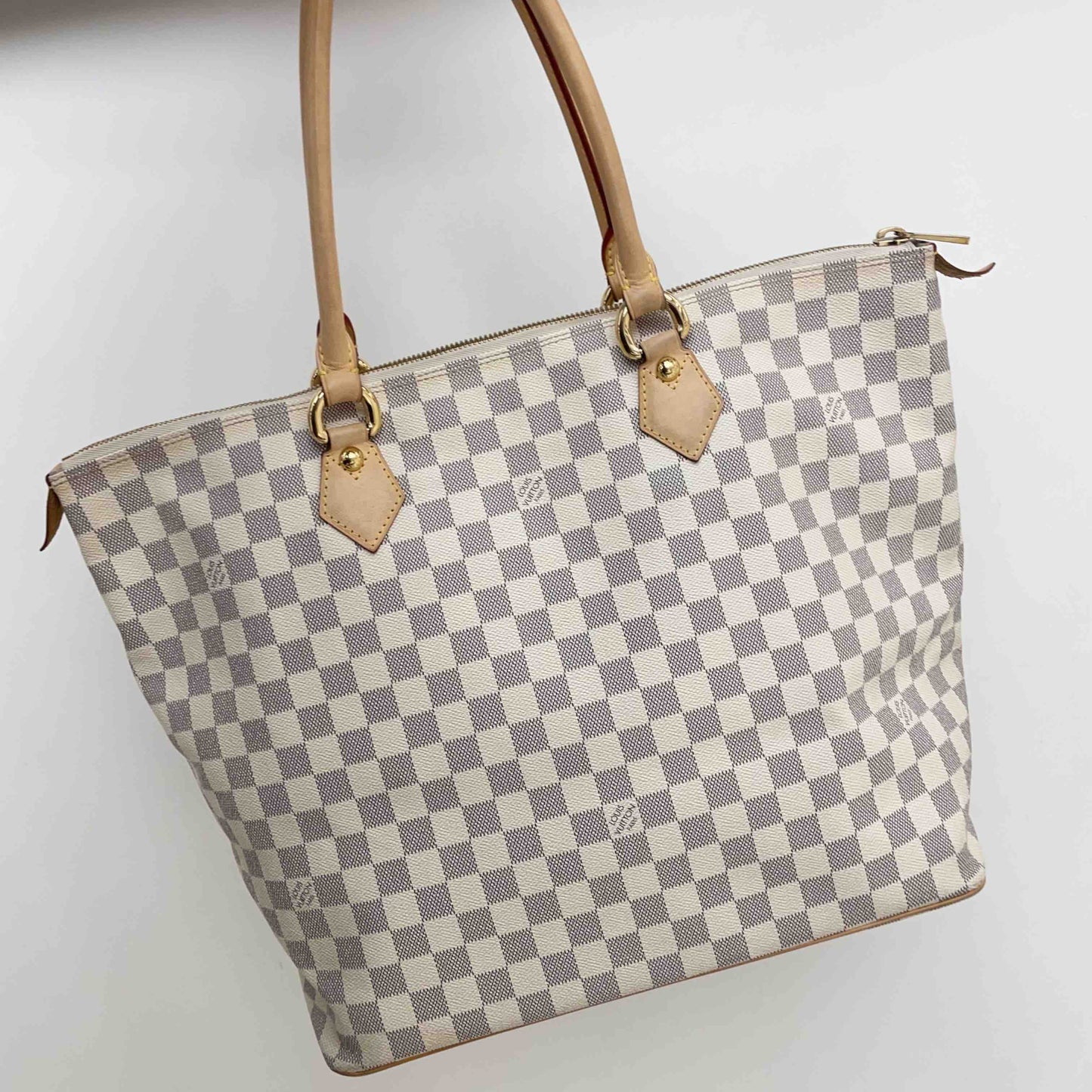 Louis Vuitton Damier Azur Neverfull MM Tote Bag