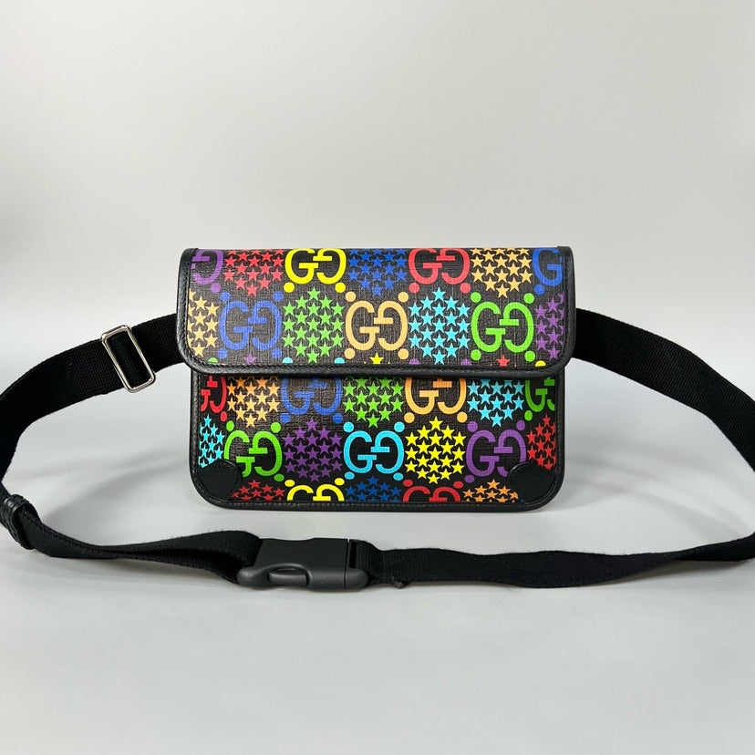 Gucci Psychedelic Belt Bag in Multicolor - Gucci GG Multicolor Psychedelic Belt Bag