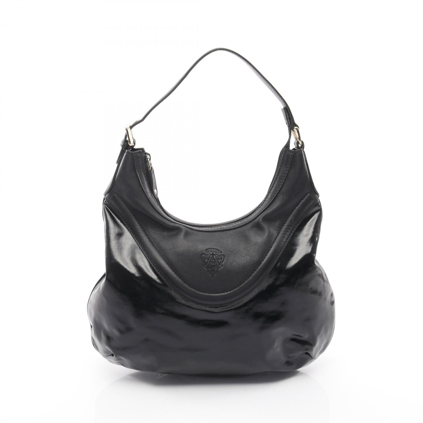 GUCCI hysteria Crest one shoulder bag Coated canvas leather black 2118800151735