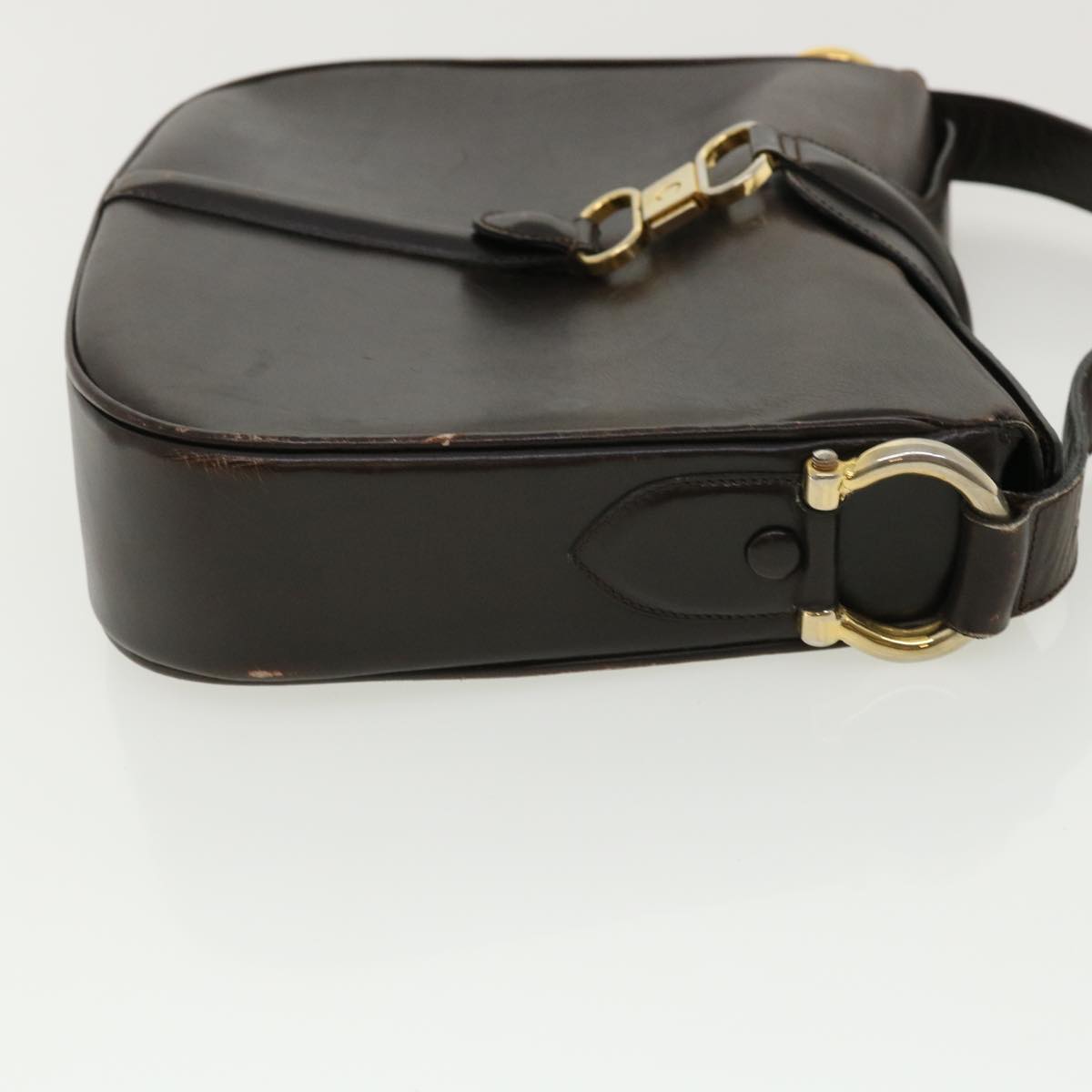 Luxury CELINE Shoulder Bag Leather Brown rd4008