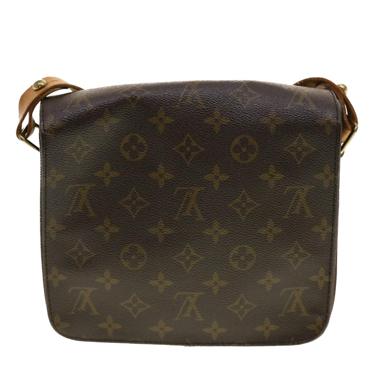 LOUIS VUITTON Monogram Cartouchiere MM Shoulder Bag M51253 LV Auth rd5096