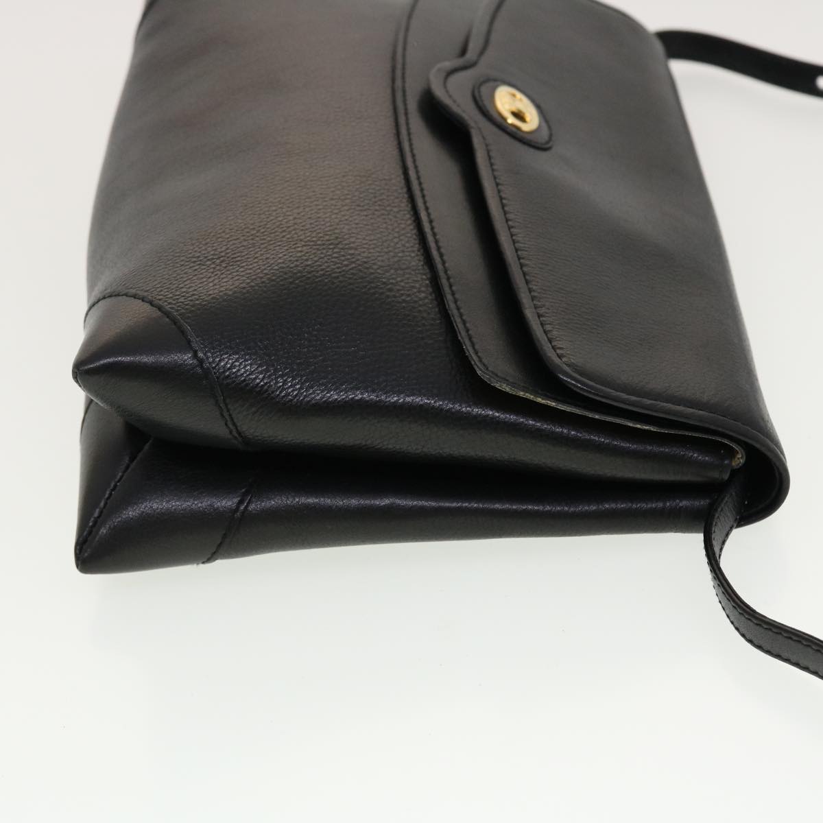 Luxury CELINE Shoulder Bag Leather Black rd5145