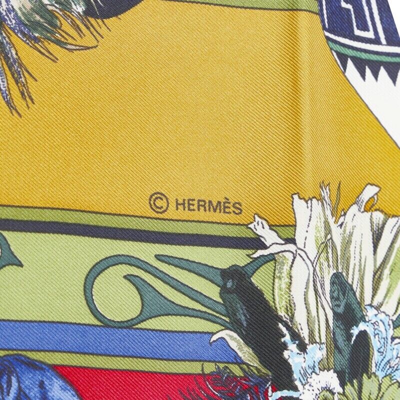 Hermes Red Les Danses des Indiens Scarf