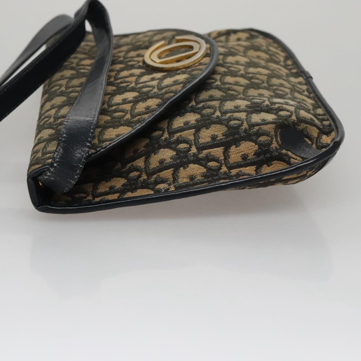 Christian Dior Trotter Shoulder Bag Canvas Navy Canvas Shoulder Bag Bag ()