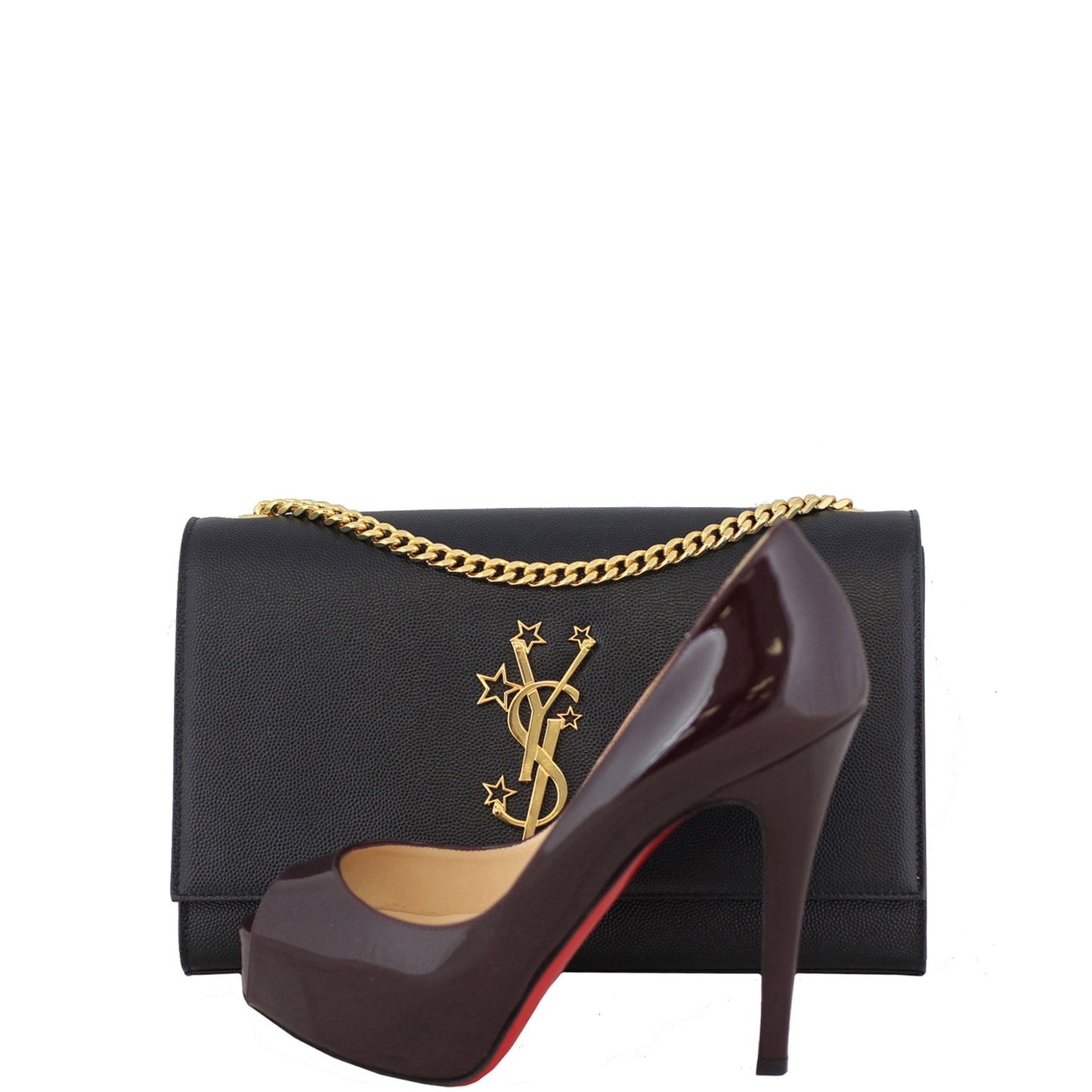 Saint Laurent Kate Stars Sliding Chain Satchel Medium