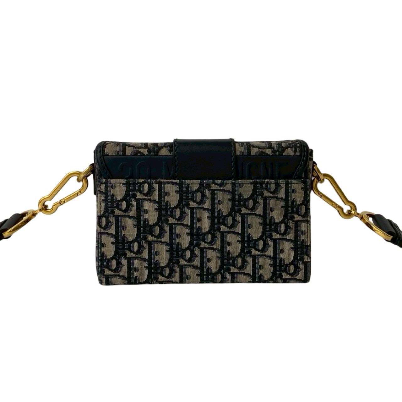 Christian Dior 30 Montaigne Oblique Leather Canvas Mini Shoulder Bag