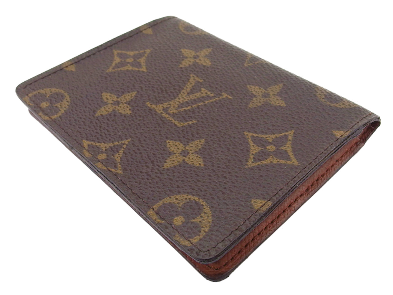 LOUIS VUITTON Pass case M60533 Brown beige Porto 2 Cult Vertical