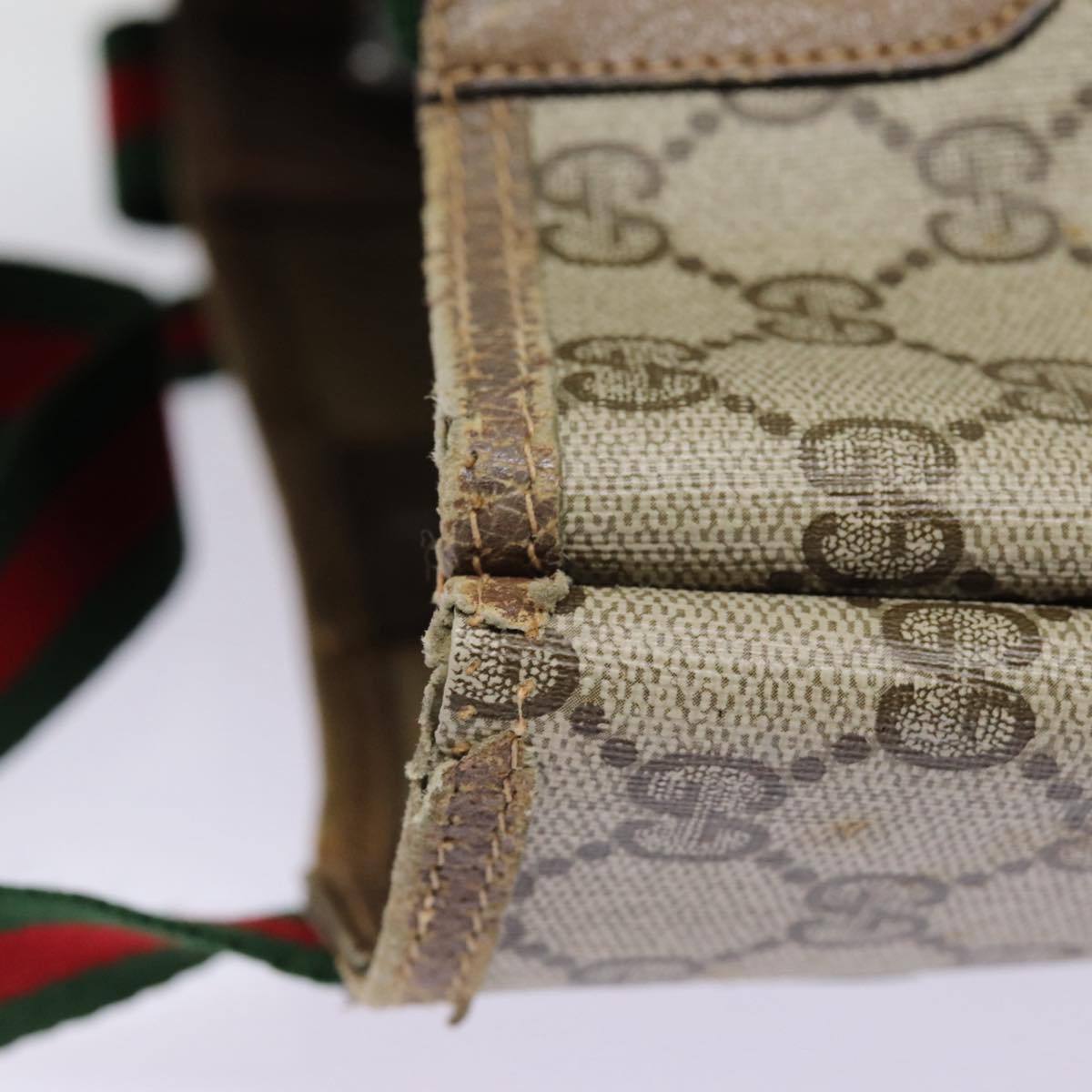 Gucci Leather Canvas Tote
