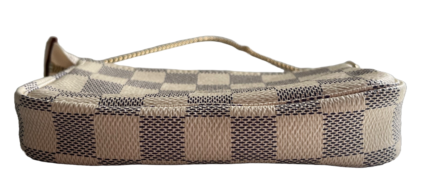 Louis Vuitton Mini Pochette Accessories Damier Azur