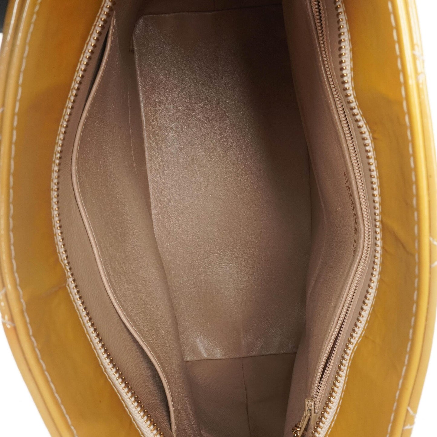 The Chanel Patent Medallion Tote Yellow