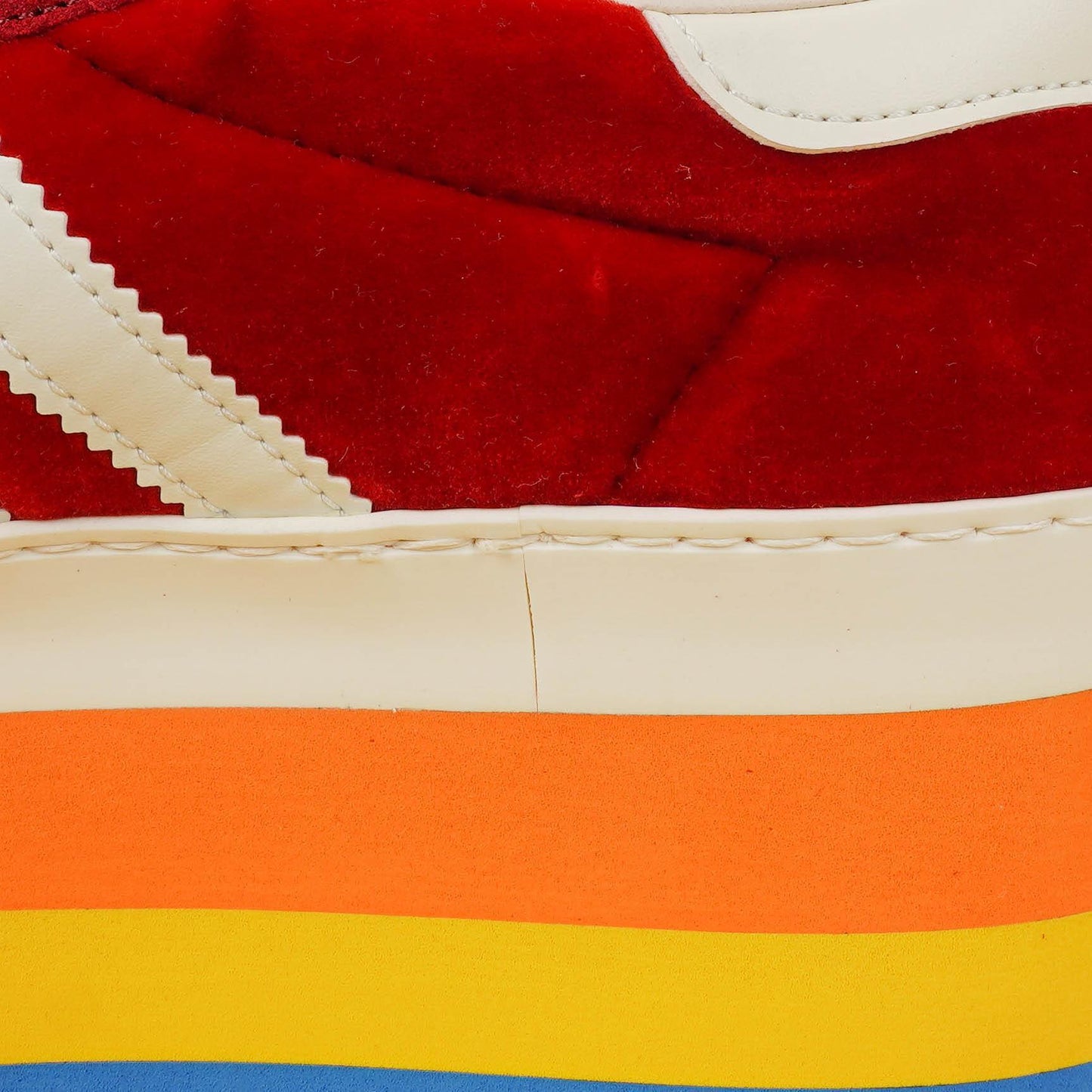 The Gucci x Adidas Gazelle Platform Red