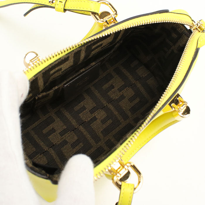 FENDI 8BS067 By the way mini Handbag leather yellow Women