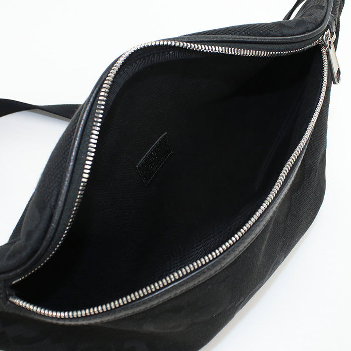 GUCCI 696031 Belt bag Jumbo GG body bag canvas Black mens