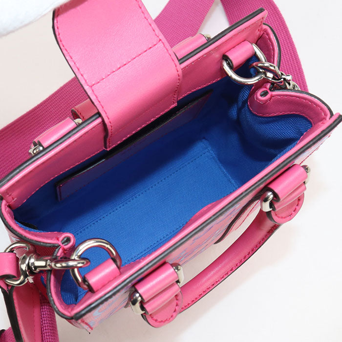 GUCCI 696010 Mini 2WAY GG emboss Tote Bag leather pink Women