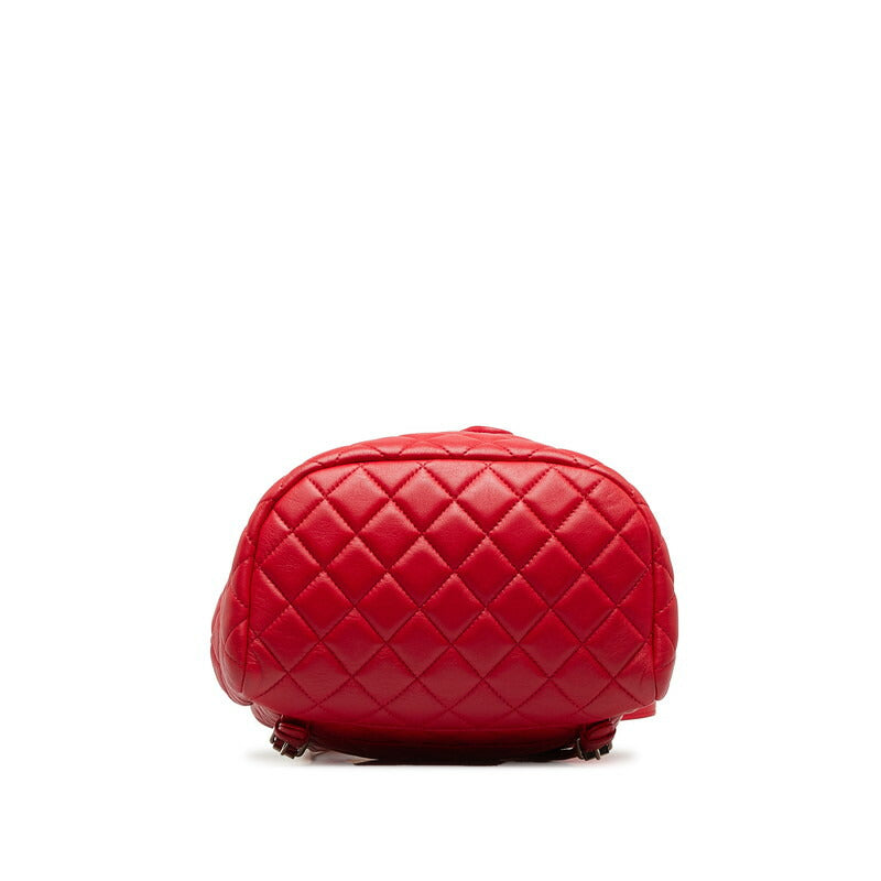 Chanel Coco Mark Matelasse Lambskin Backpack Classic Flap