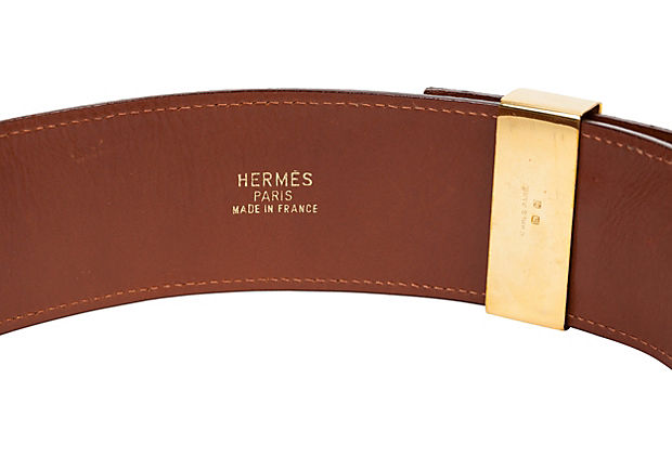 Hermes Collier de Chien Gold Belt