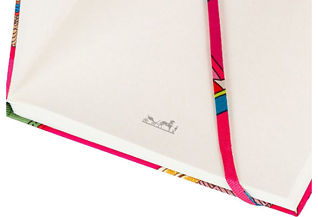 Hermes Pink Brides de Gala Silk Notebook
