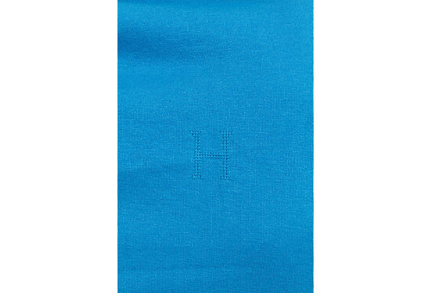 Hermes Blue Cashmere Silk Knit Shawl