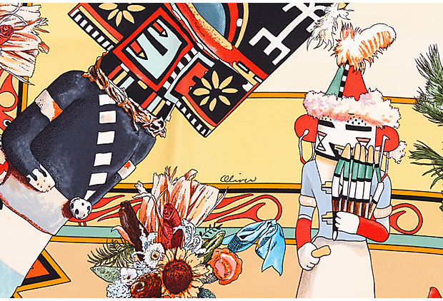 Hermes Kachinas Scarf