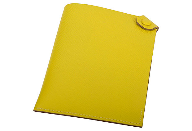 Hermes Lime Epsom Passport Cover