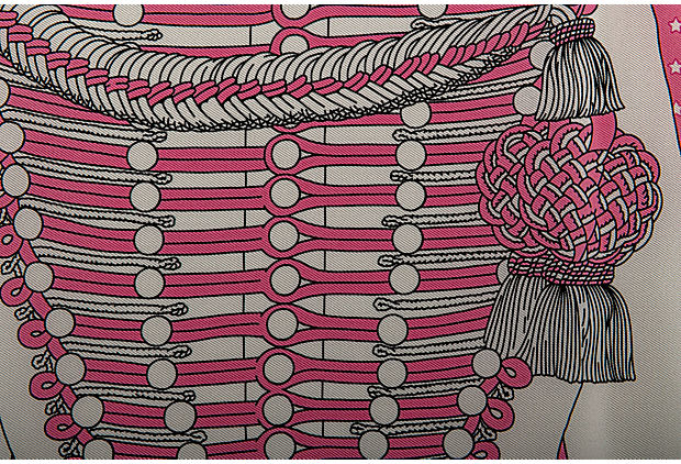 Hermes Pink Bandana Brandebourg