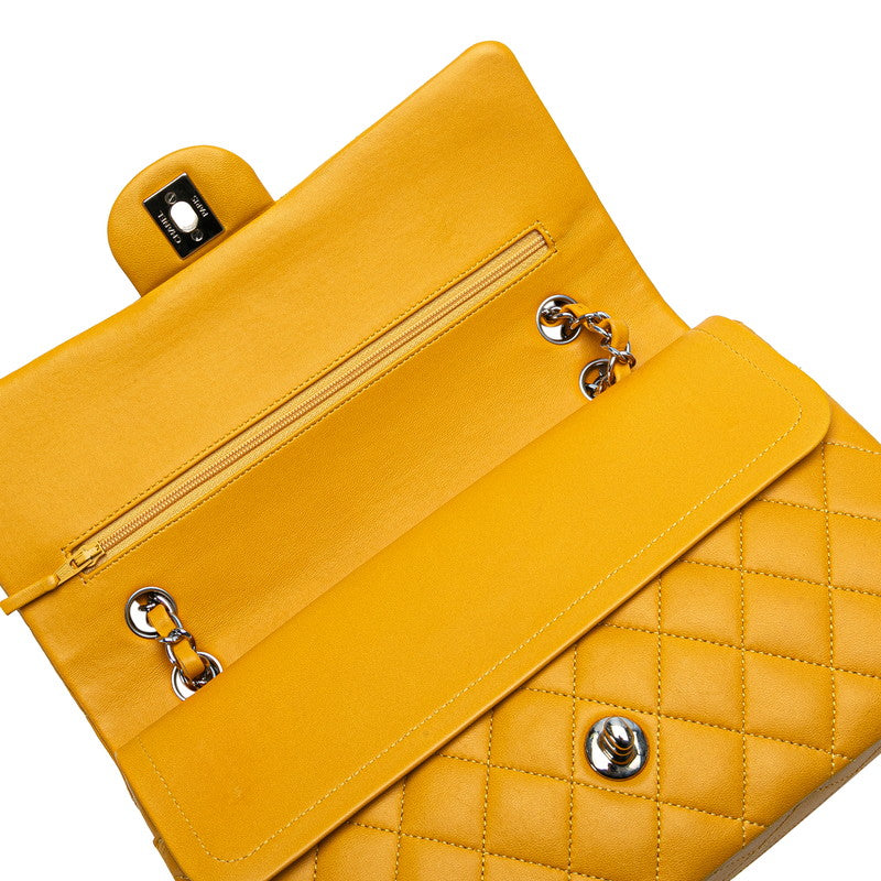 Chanel Matelasse Coco Mark W Flap Lambskin Shoulder Bag Classic Flap