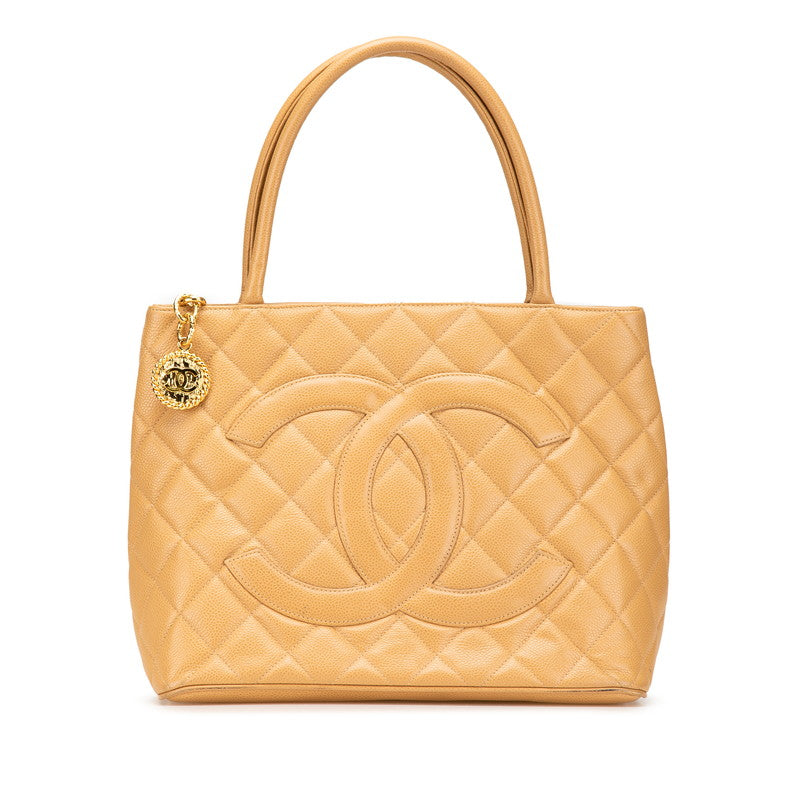 Chanel Coco Mark Matelasse Caviar Skin Reissue Tote Bag