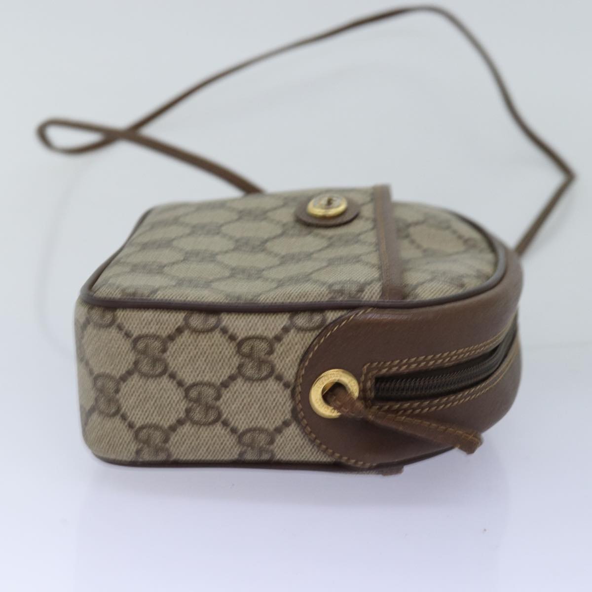 Gucci Leather Canvas Shoulder Bag
