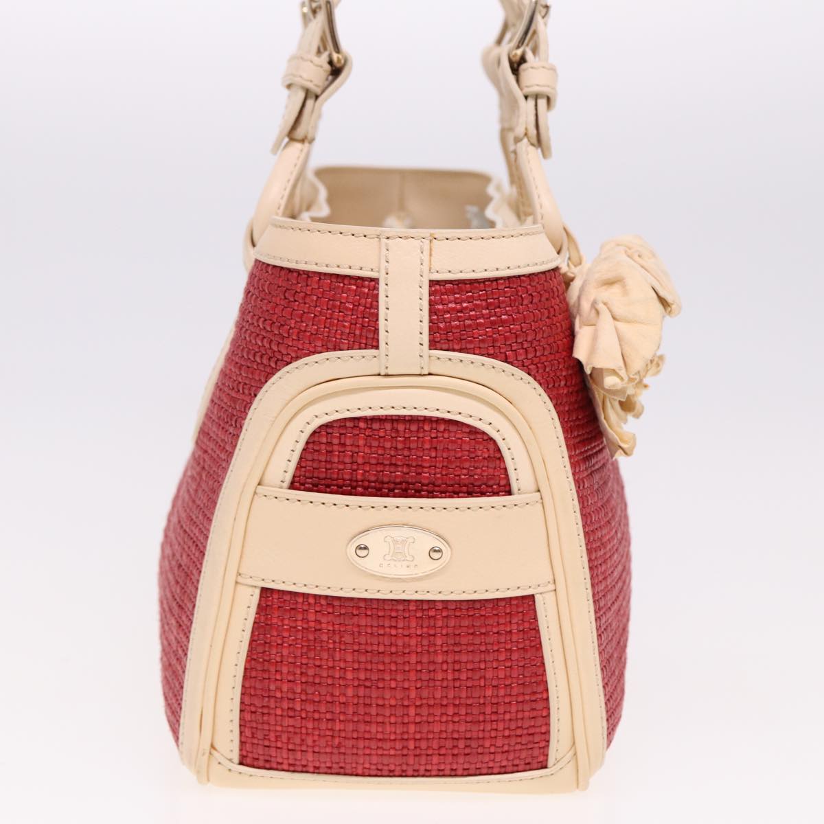 Luxury CELINE Boogie bag Hand Bag Straw Red 13094