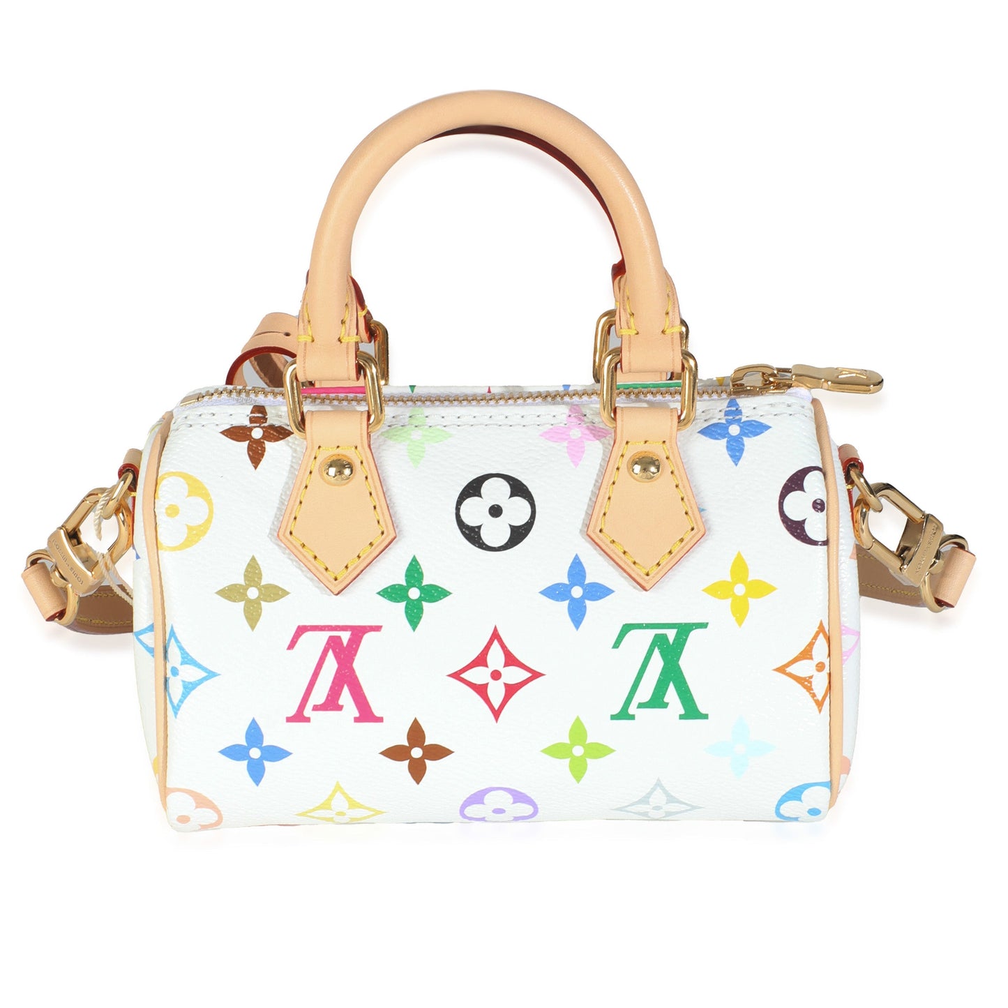 Louis Vuitton x TM White Monogram Multicolor Nano Speedy NM