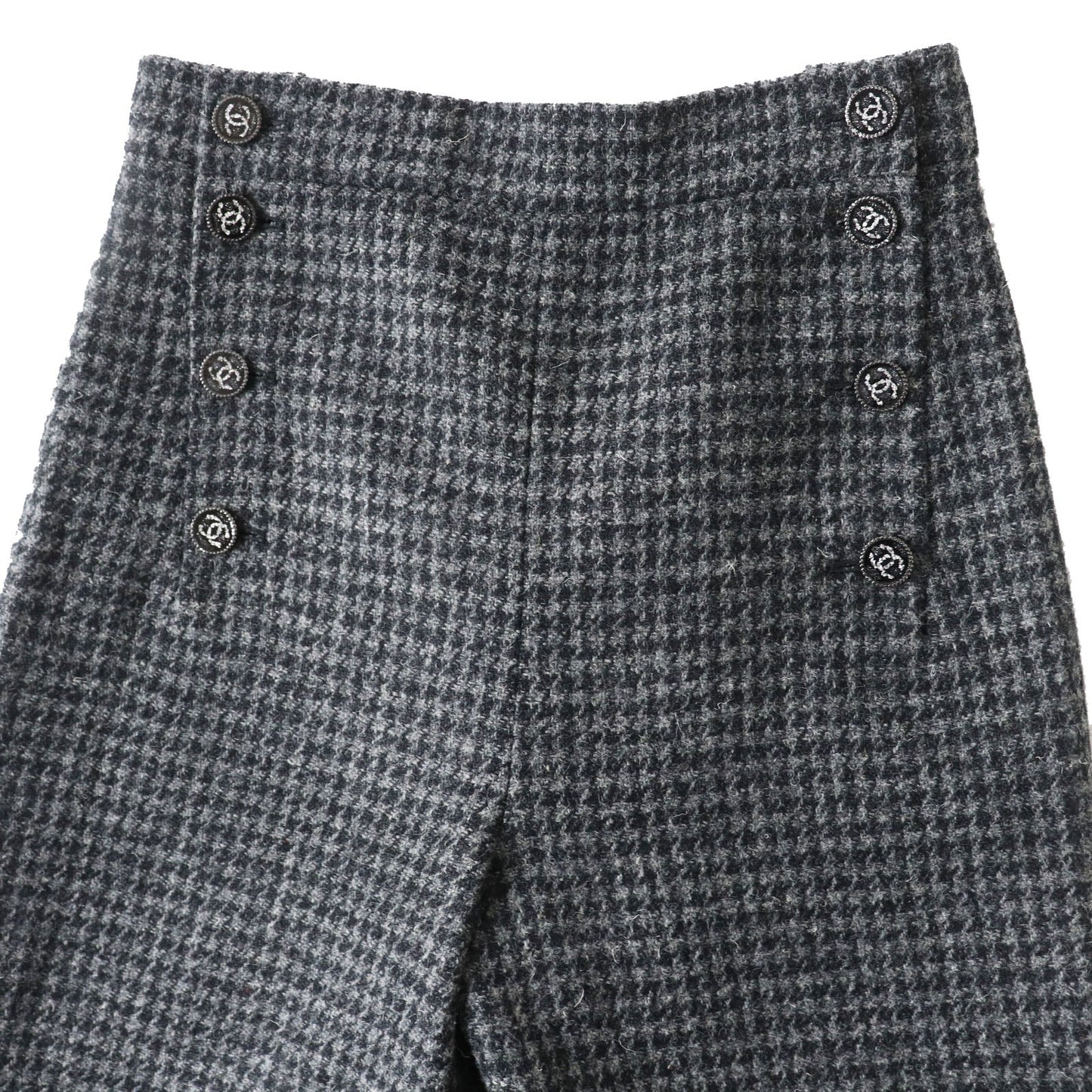 CHANEL Pants P73635 Outer: 100% wool, Lining: 100% silk, Part: 100% silk gray Women 36