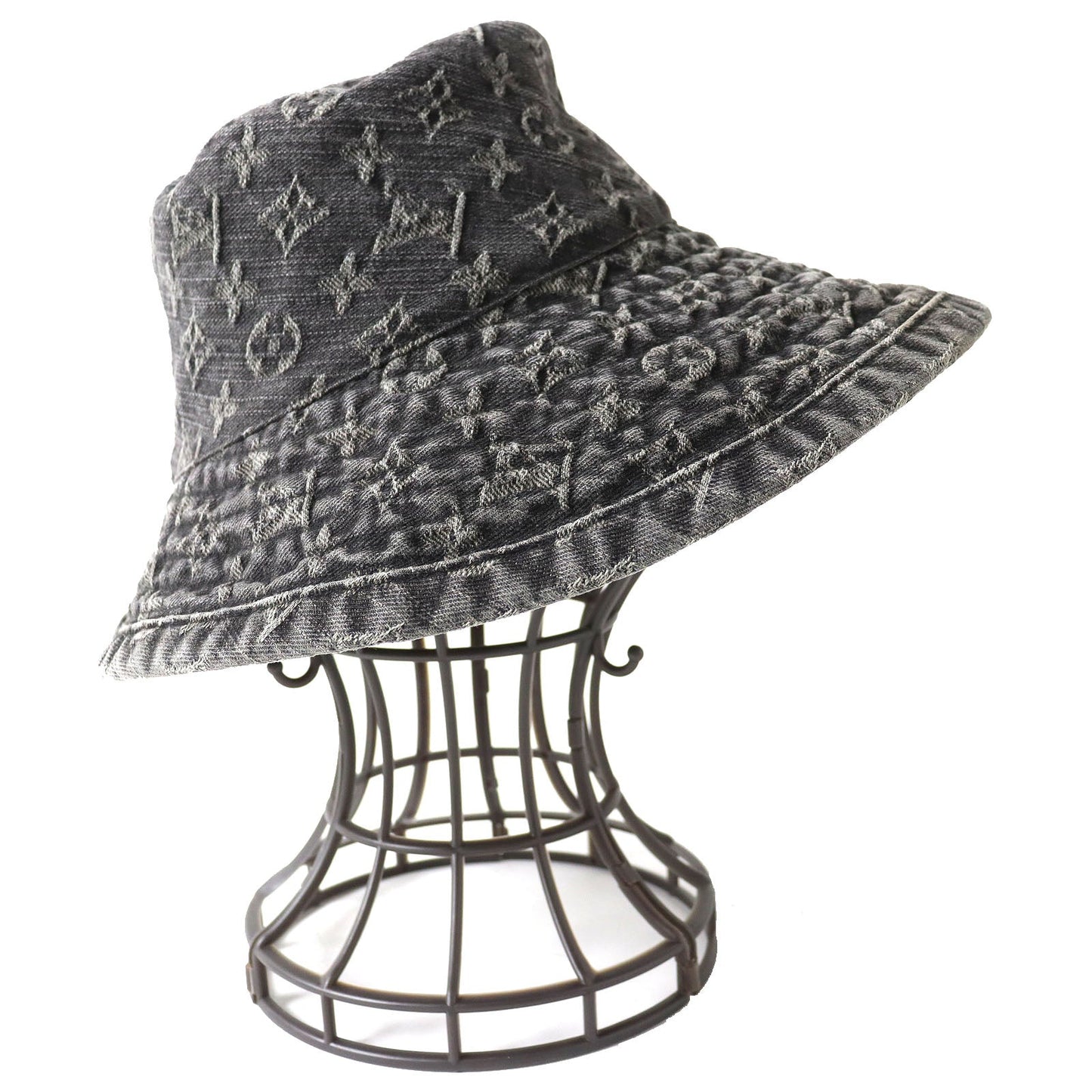 LOUIS VUITTON hat 410907 Main: 100% cotton Black type Women S