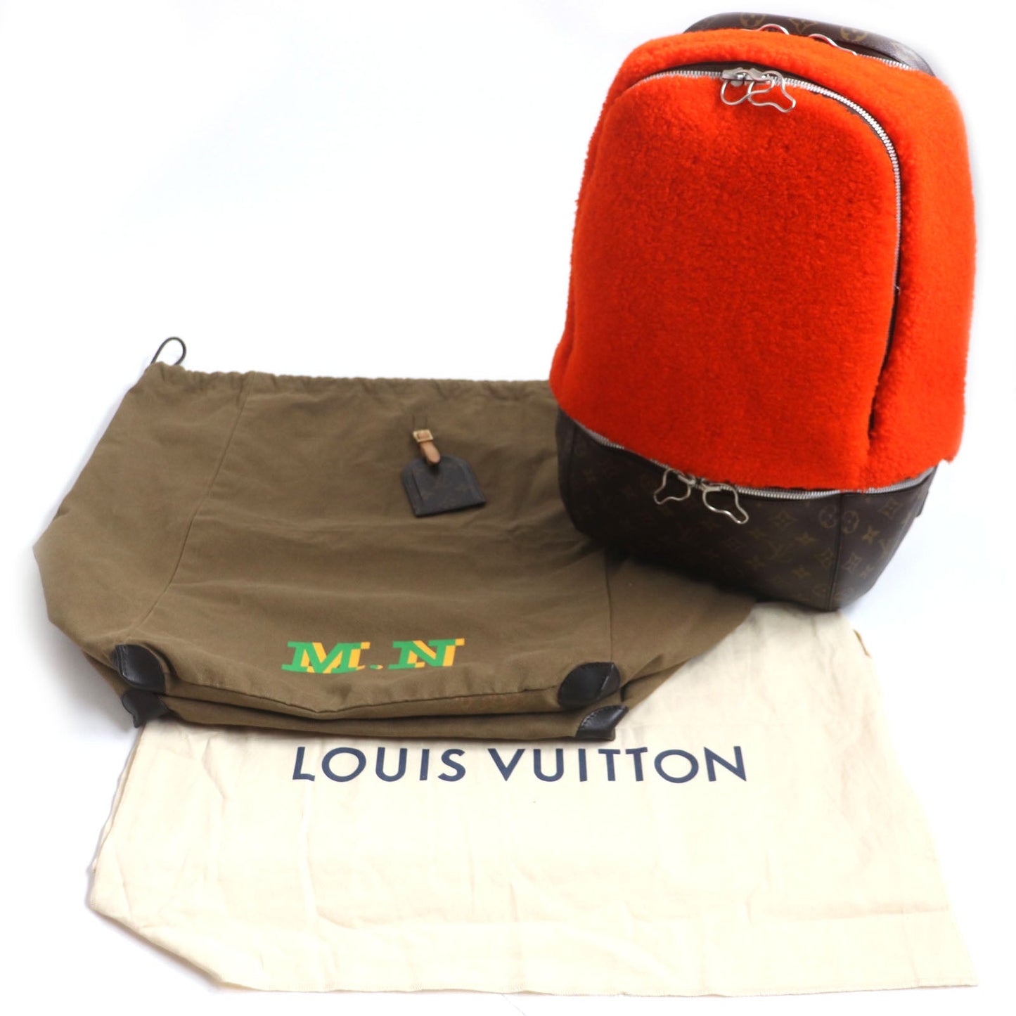 LOUIS VUITTON Backpack M40277 Monogram canvas Orange Monogram 2014 Celebrating Monogram Sac a do Bosphore